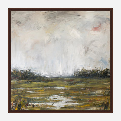 On The Marsh On Giclee Canvas Hand Embellished Art