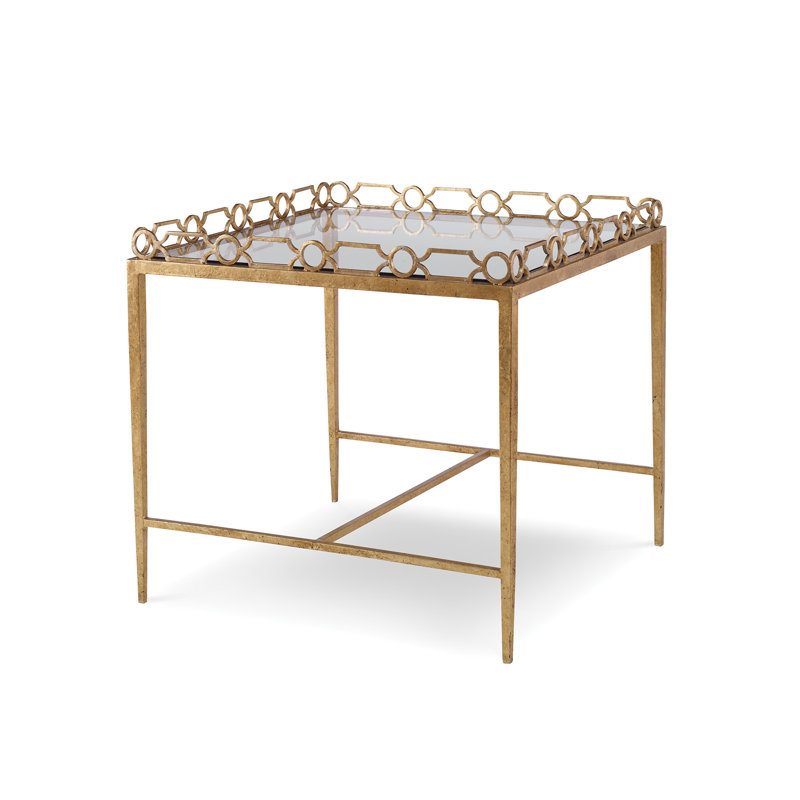 Regent Glass Tray Top End Table