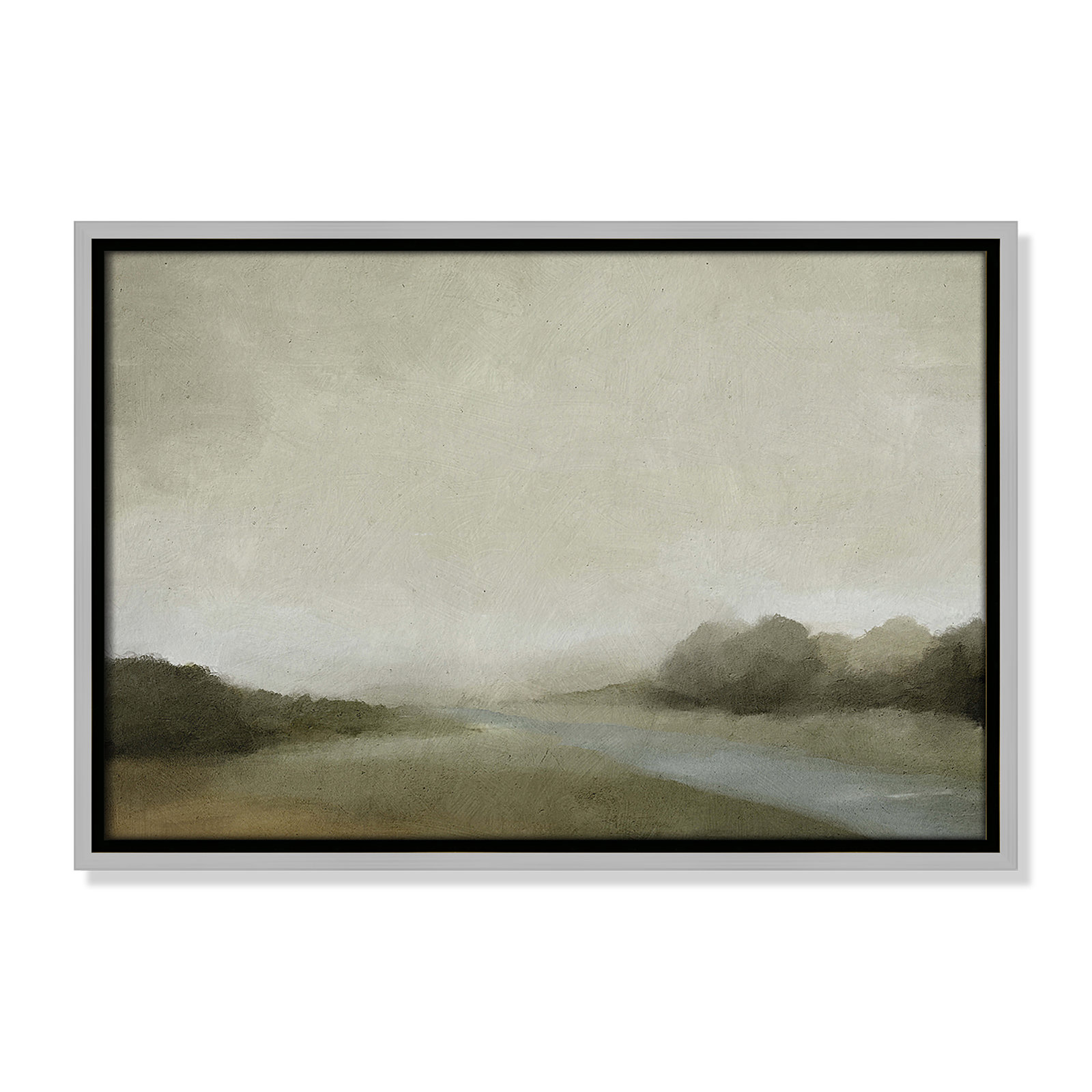 Vanora - Floater Frame Canvas, 13.5" H x 19.5" W, Black
