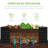  4X2x2ft Outdoor Metal Raised Garden Bed For Vegetables Flowers Herbs - Black-349714921-349714920