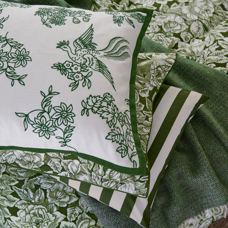 Hibiscus Cotton Floral Bedding with Pillowcases