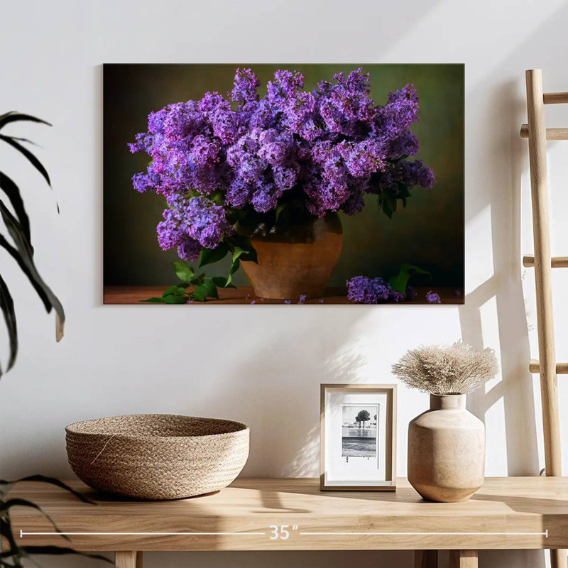 Bouquet de lilas mauves Harnek, H 16 po x l 24 po