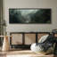 «Mystical Misty Forest River Modern Art», très grande impression d'art-111665447-100937121