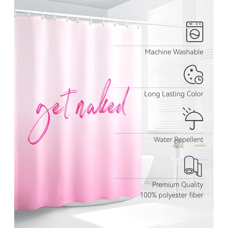 Rideau de douche moderne et imperméable avec un design élégant pour le décor de la salle de bain, tissu en polyester lavable et à séchage rapide