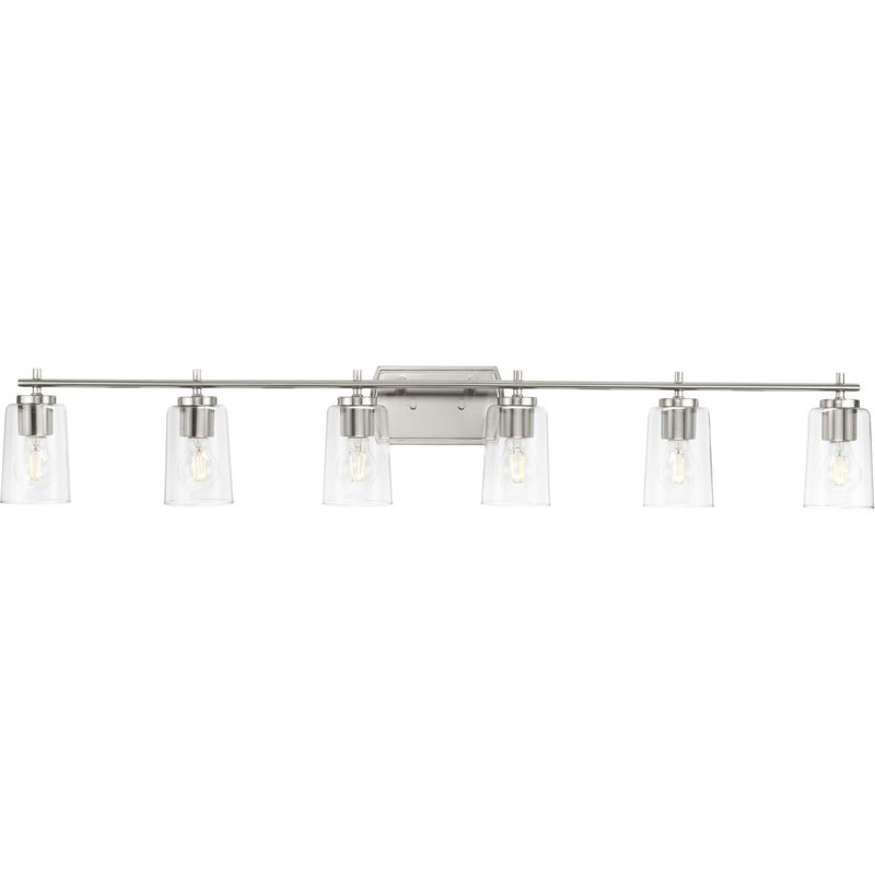 Adley 6 - Light Dimmable Vanity Light, Brushed Nickel