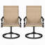 Ensemble de 2 fauteuils d'extérieur modernes en maille respirante avec dossier profilé, pour terrasses et vérandas-1129566990