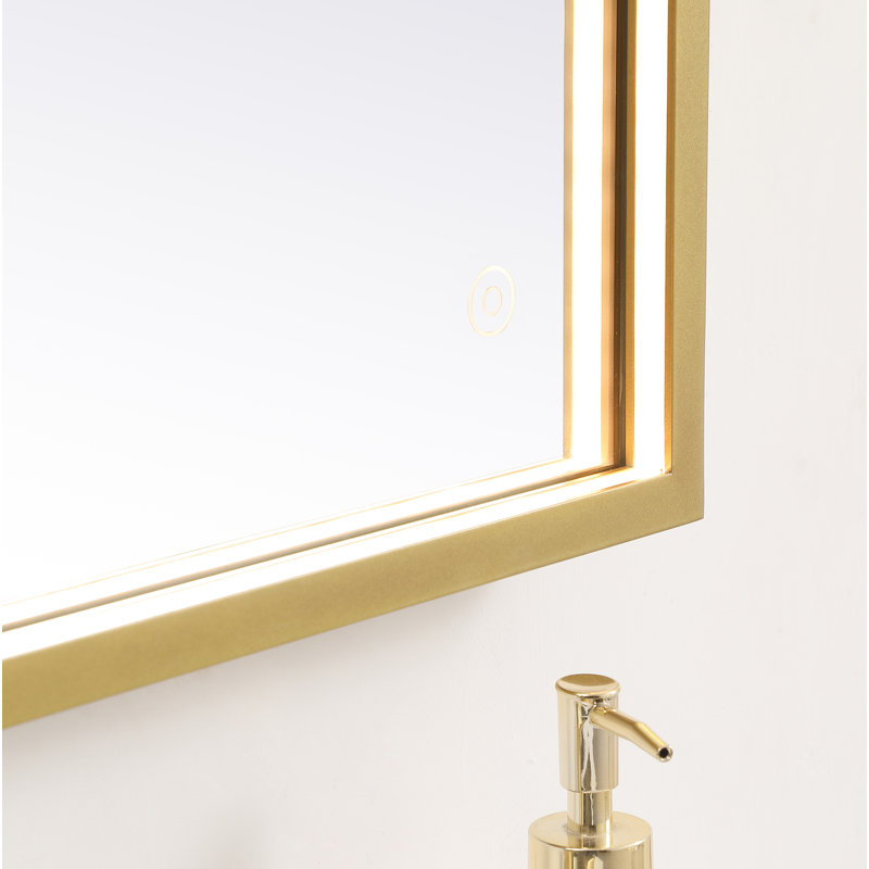 Miroir Piche, Laiton, 18 po x 36 po