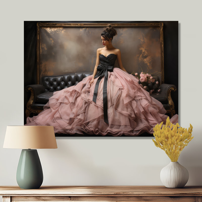 Fashion Fashion Elegance Unveile II - impressions encadrées, H 30 po x l 40 po, Toile tendue