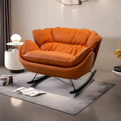 Chaise berçante double moderne et confortable