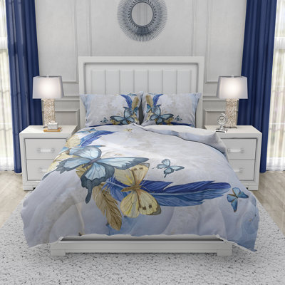 Ensemble de housse de couette et insert 5 pièces en microfibre multicolore