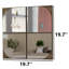 Ensemble de miroirs 4 pièces Alfrik