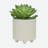 S/2 6/8" Textured Planters, Shiny White-1337675863