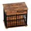 Meubles pour cage de chien, meubles pour grande cage avec plateau pour chiens de taille moyenne, chenil en bois-128776952