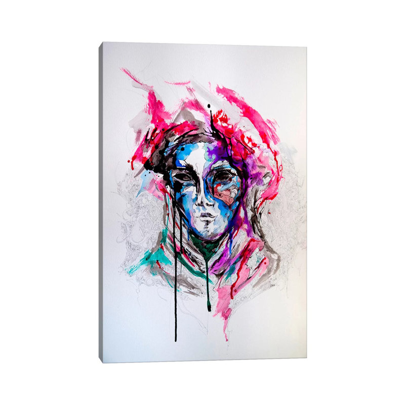 Masq by Marc Allante - Wrapped Canvas Gallery-Wrapped Canvas Giclée, 20.32 cm H x 30.48 cm W