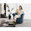 Fauteuil d'appoint pivotant à 360 degrés pivotant avec revêtement moelleux, pour une lecture confortable et une détente dans des espaces variés-1729018199