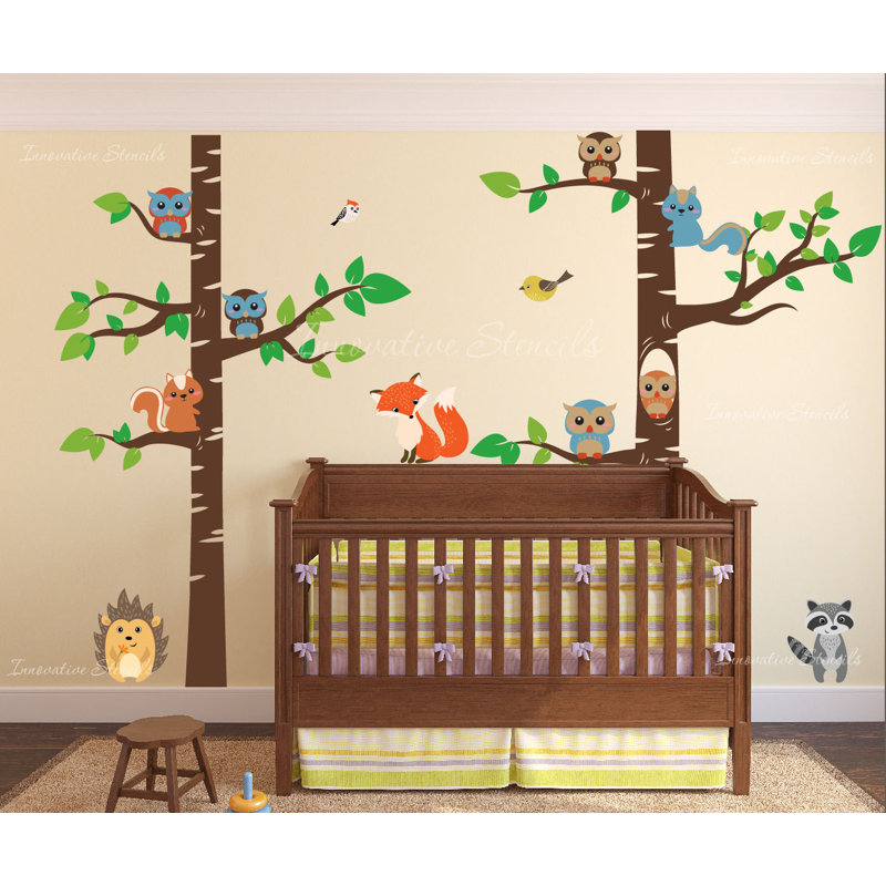 Animals Non-Wall Damaging Wall Decal, 96" H x 144" W
