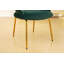 Chaise de salle à manger simple, chaise d'appoint avec dossier incurvé et pieds en métal-349973167