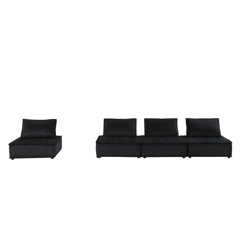 Velvet 4 Pc Modular Sofa