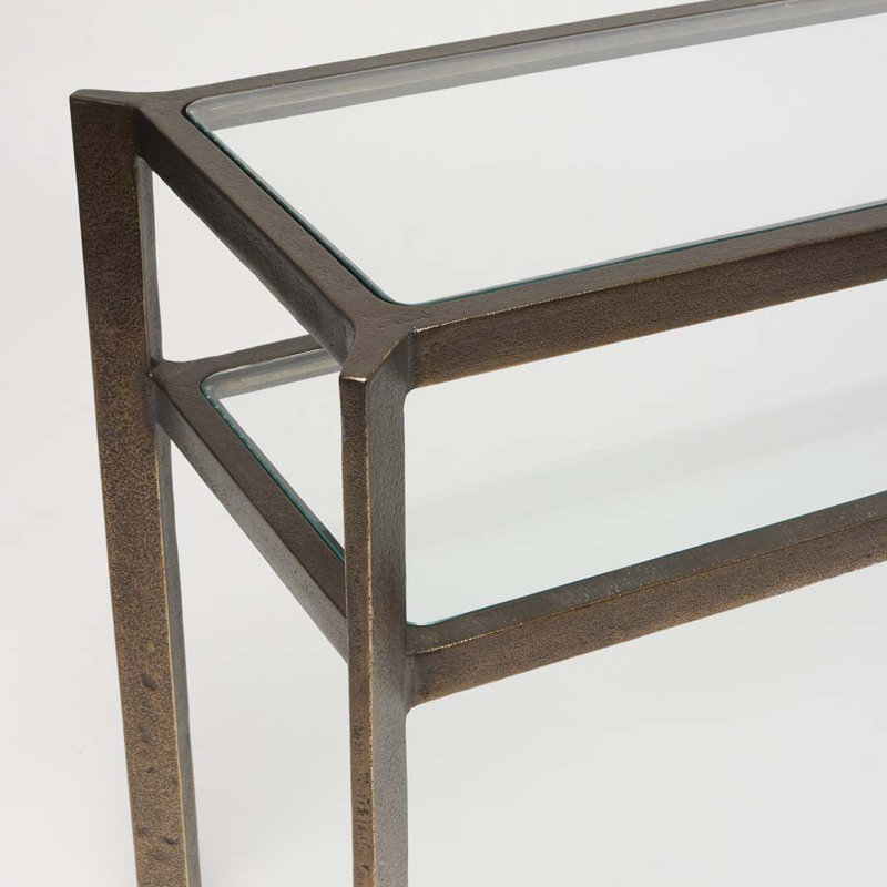 Linley 63'' W Glass Console Table