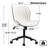 Maddoux Armless Swivel Office Chair Faux Leather Upholstered Waterproof Desk Chair Ergonomic Adjustable Computer Chair-264647576