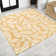 Crossreagh Nevis Palm Frond Yellow/Cream Indoor/Outdoor Rug