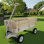 Transport extérieur, tous les terrains, balustrades en bois, pneus solides, transport de jardin, capacité de charge: 176 lb