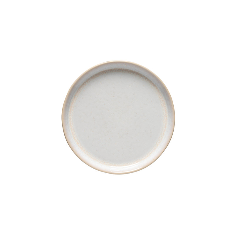 Nótos Handmade Stoneware Salad/Dessert Plate, Cream