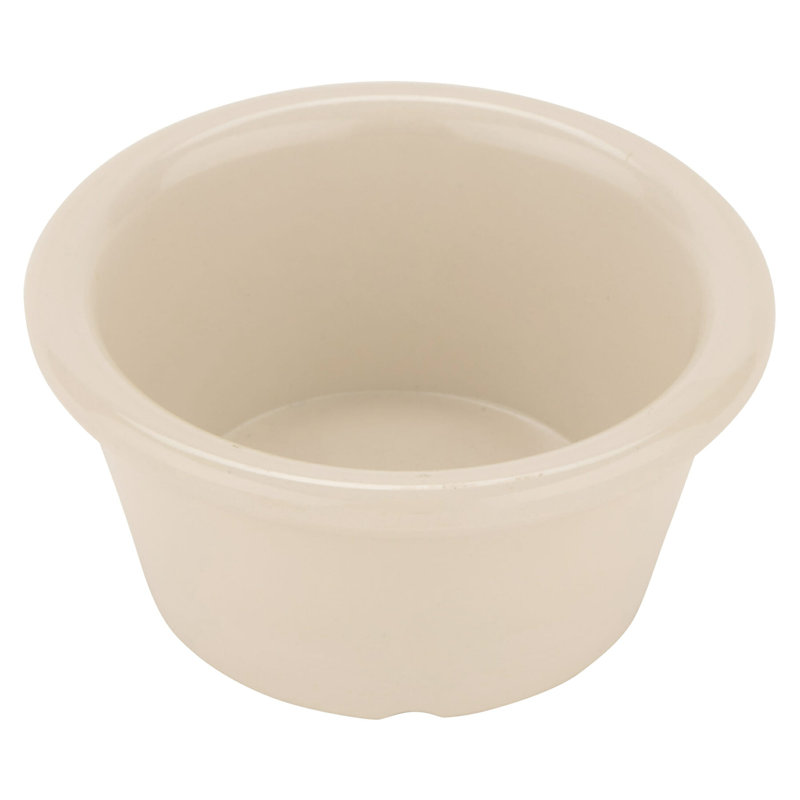 G.E.T. Melamine 12 Piece Ramekin / Soufflé Dish Bakeware Set, Tan