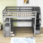Helmuts Kids Loft Bed with Drawers-393009060-393009058