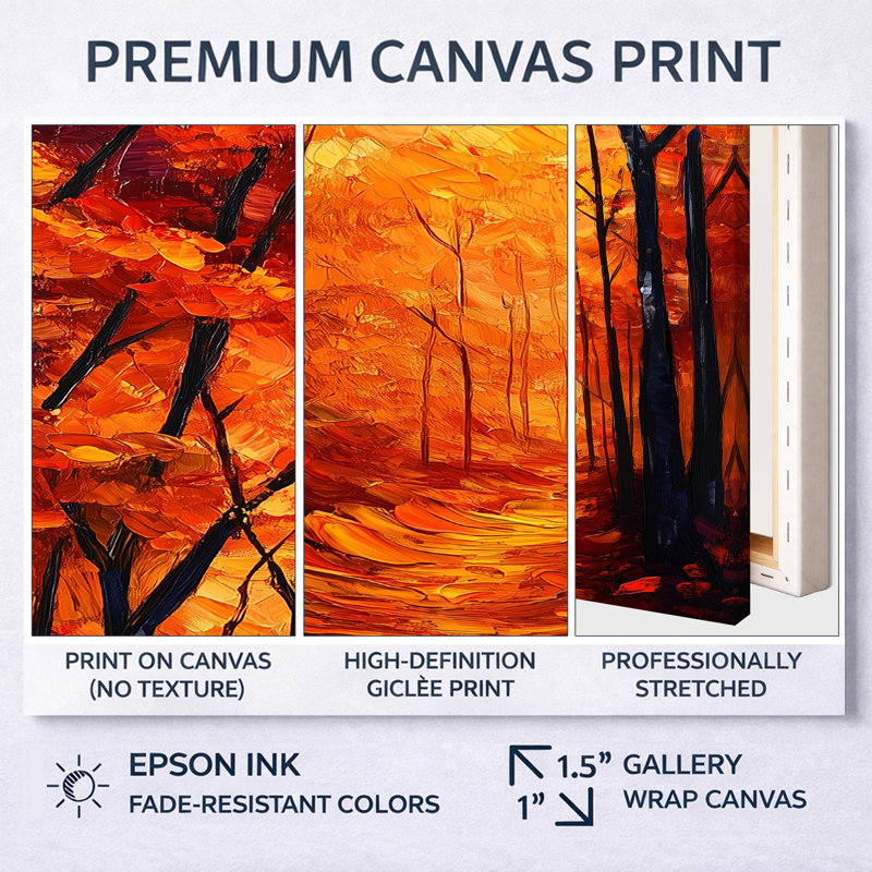 Orange orange noir de Birmingham IV, reproduction d'art sur toile encadrée rustique et colorée, H 32 po x l 24 po
