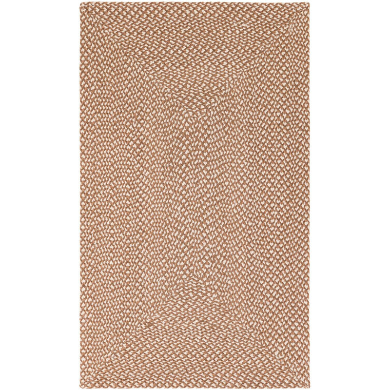 Tapis contemporain brun clair Natura, Rectangle 3 pi 1 po x 5 pi 1 po