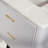 Solid wood Modern Freestanding Single Sink Bathroom Vanity with Engineered Marbl Top-1630363942-1630363943