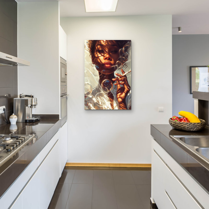 Art mural en verre «Sublime» par r3darch0n, H 36 po x l 24 po x P 0,2 po