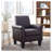 Alrun Upholstered 29" Wide Faux Leather Armchair-1836319327