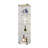 LED Lights Glass Display Cabinet 4 Shelves With Door, Floor Standing Curio Bookshelf For Living Room Bedroom Office, 64.7"*16.7"*14.3"-318236286