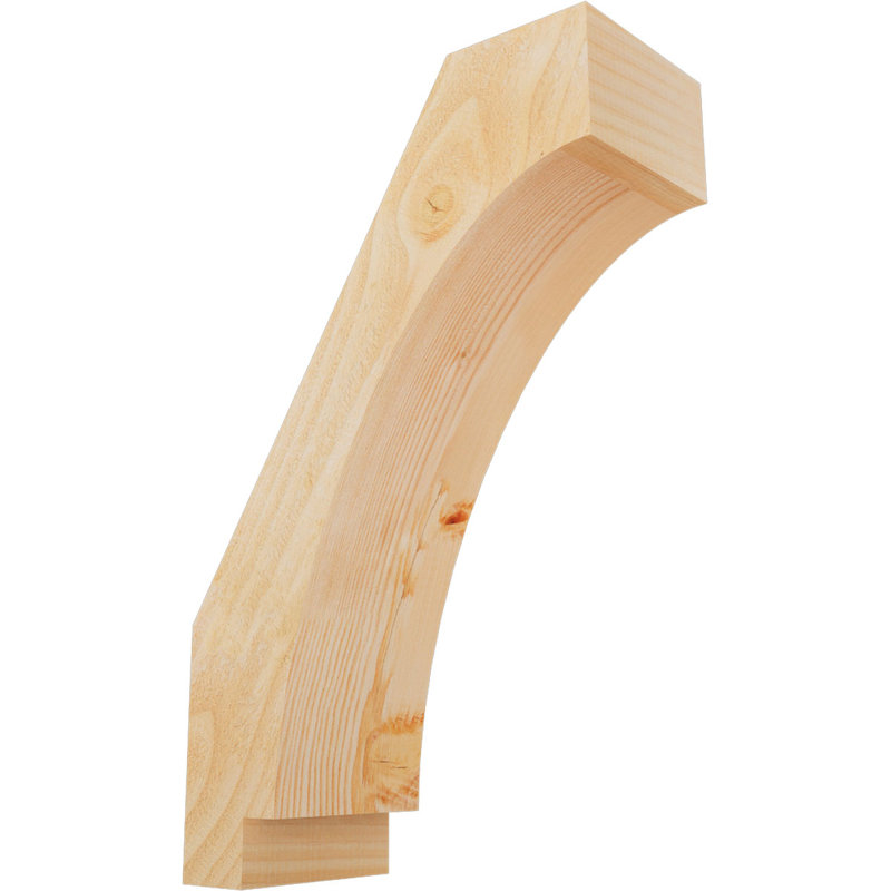 Attelle impériale du genou, Sapin de Douglas, Brute, H 22 po x l 6 po x P 14 po