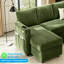Canapé-lit d'angle en forme de U de 105 pouces avec lit gigogne et méridienne de rangement, chenille-1026269203-1026269214