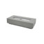 Savanah 72" Rectangular Concrete Outdoor Fire Pit Table with Lava Rocks & Protective Cover-246482475-246482516