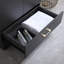 30'' Freestanding Ebony Wood Vintage Single Bathroom Vanity With Ceramic Top