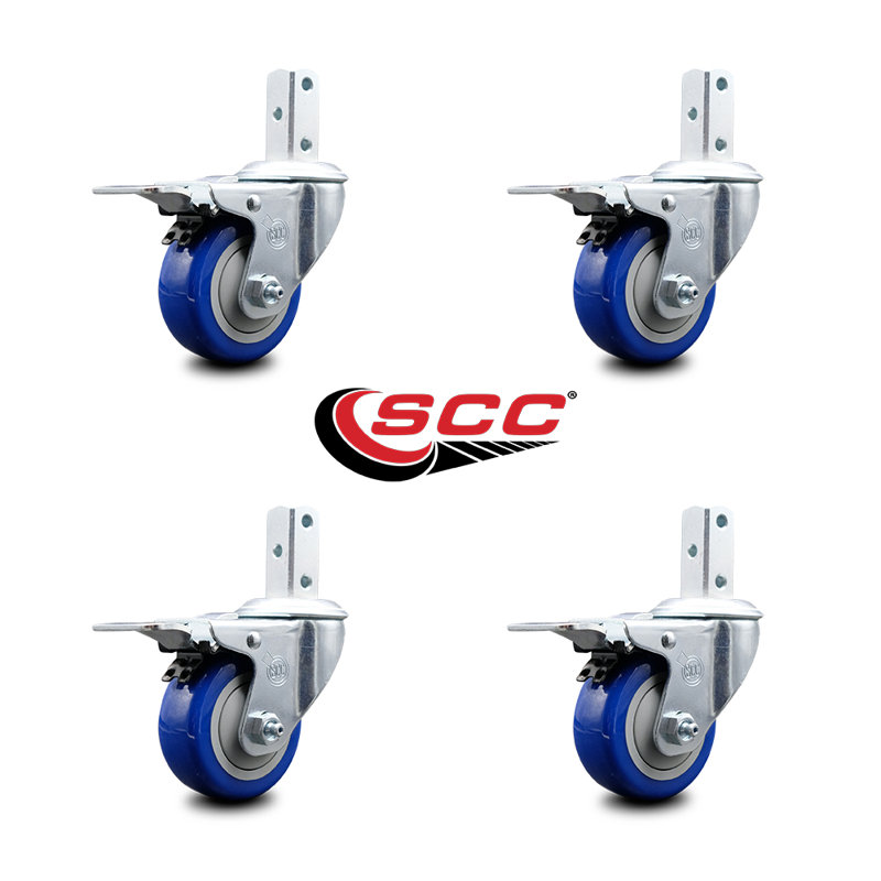Square Stem Caster, Red