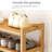 Bamboo Shoe Rack With 6 Tiers For Entryway, Natural Wood Shoe Storage Organizer