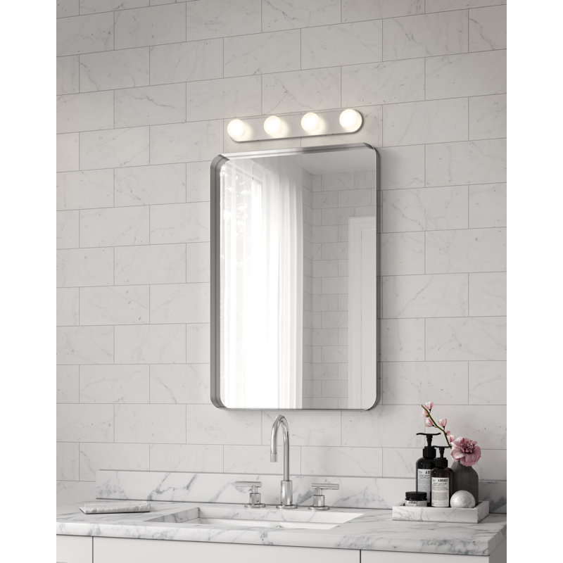 Rezz 4 - Light LED Bath Bar, Chrome