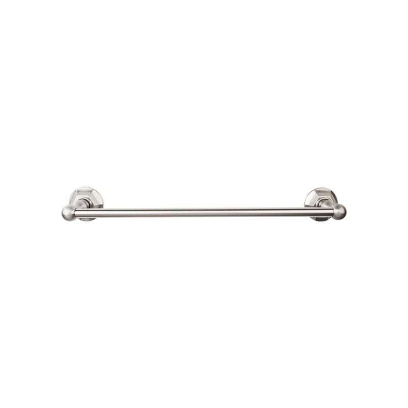 Edwardian Bath Single 26 1/2" Wall Mounted  Towel Bar, Brushed Satin Nickel