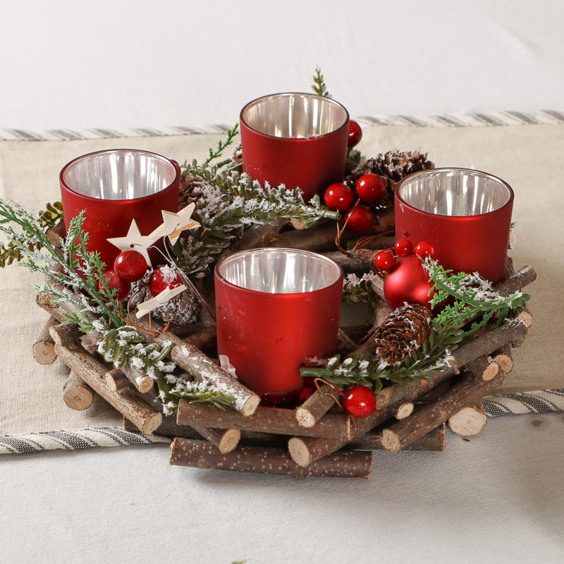 Glass Tabletop Tealight Holder