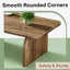 Table à thé de style moderne, table basse spacieuse, table d'ordinateur
