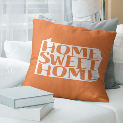 Coussin en lin us villes & states