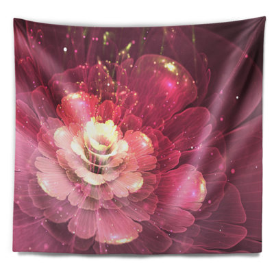 Tapisserie florale abstraite