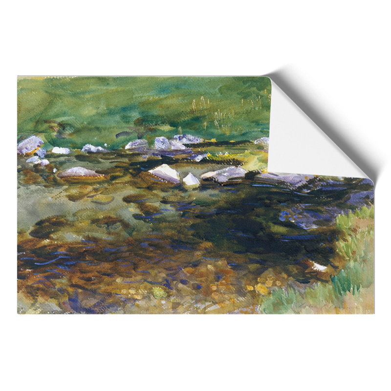 Brook and Meadow by John Singer Sargent - Frameless Print, 30cm H x 42cm W x 0.1cm D