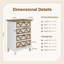 Commode d'appoint en bois massif Brooklee