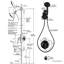 Robinet de baignoire et de douche à poignée simple avec deux pommes de douche, 8 réglages de jet et valve inclus-137651995